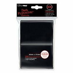 Deck Protector - Black Standard (100 per pack) by Ultra Pro