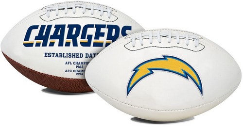 Los Angeles Chargers Football Full Size Embroidered Signature Series