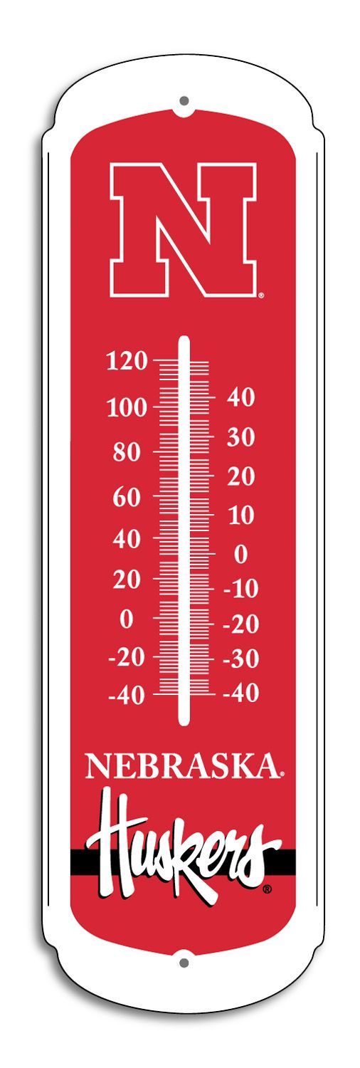 Nebraska Cornhuskers Outdoor Thermometer - 12"