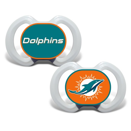 Miami Dolphins Pacifier 2 Pack Discontinued