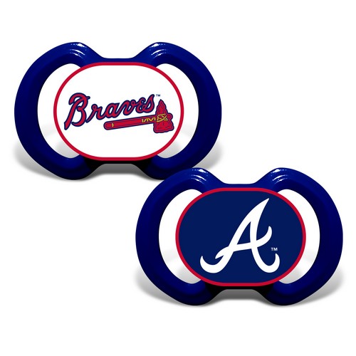 Atlanta Braves Pacifier 2 Pack Discontinued