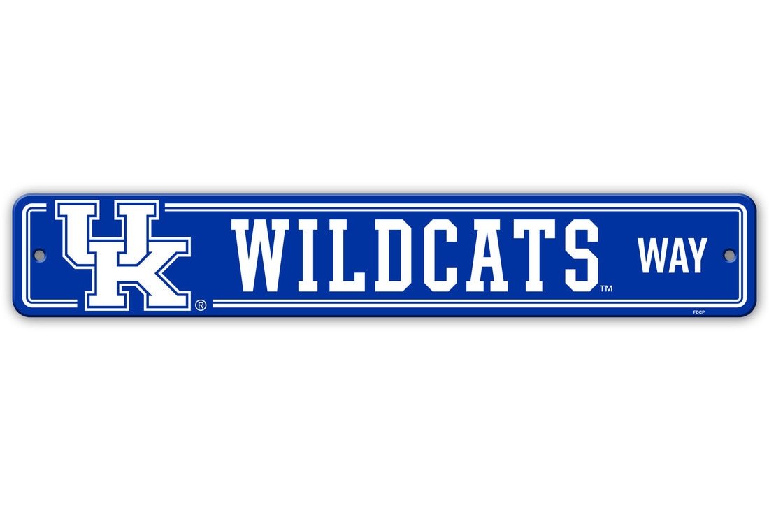 Kentucky Wildcats Sign 4x24 Plastic Street Style