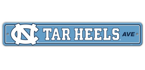 North Carolina Tar Heels Sign 4x24 Plastic Street Style