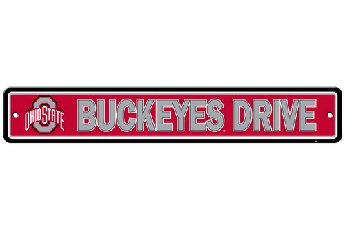 Ohio State Buckeyes Sign 4x24 Plastic Street Style