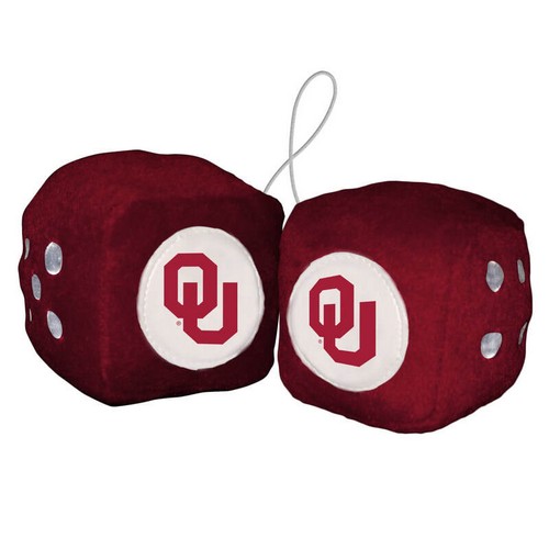 Oklahoma Sooners Fuzzy Dice Alternate Design