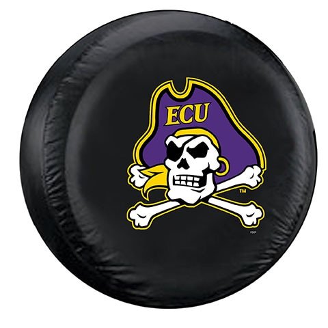 East Carolina Pirates Tire Cover Standard Size Black