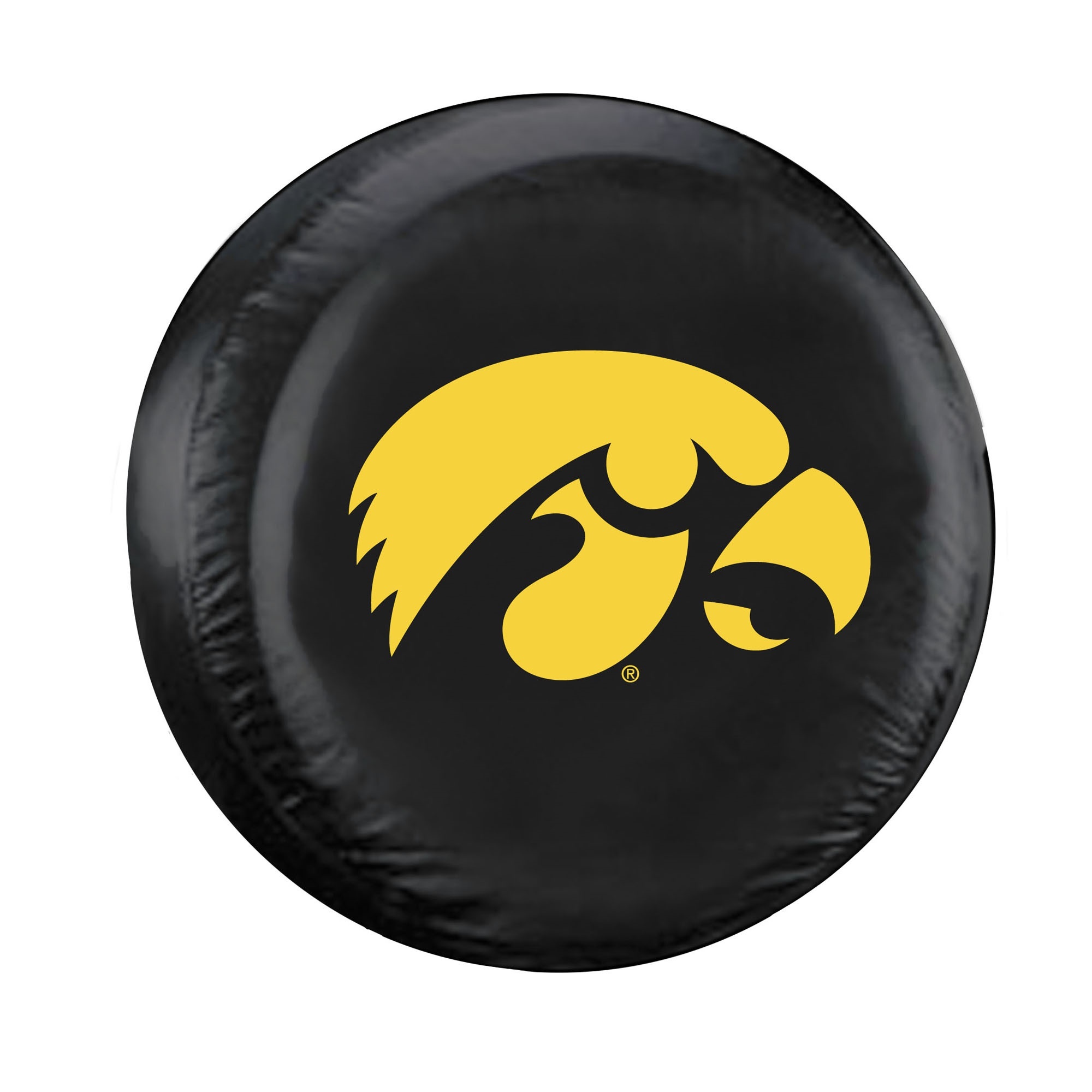 Iowa Hawkeyes Tire Cover Standard Size Black