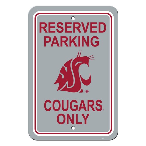 Houston Cougars Sign - Plastic - Reserved Parking - 12 in x 18 in