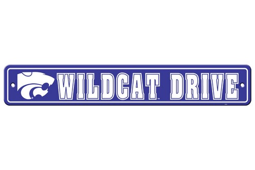 Kansas State Wildcats Sign 4x24 Plastic Street Style