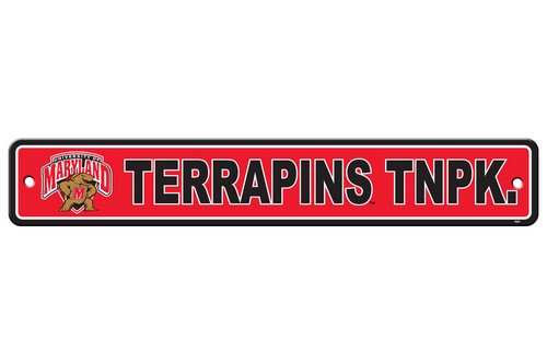 Maryland Terrapins Sign 4x24 Plastic Street Style