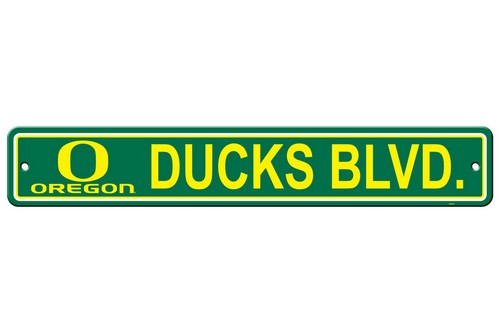 Oregon Ducks Sign 4x24 Plastic Street Style