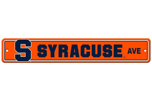 Syracuse Orange Sign 4x24 Plastic Street Style