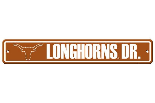 Texas Longhorns Sign 4x24 Plastic Street Style