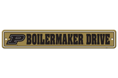 Purdue Boilermakers Sign 4x24 Plastic Street Style