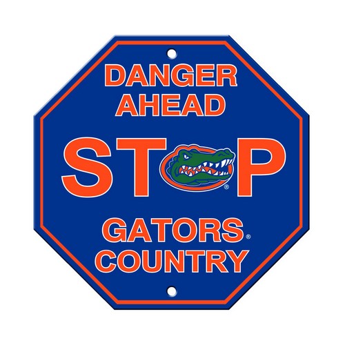 Florida Gators Sign 12x12 Plastic Stop Style