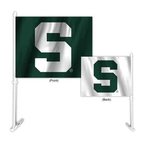 Michigan State Spartans Flag Car Style Home-Away Design