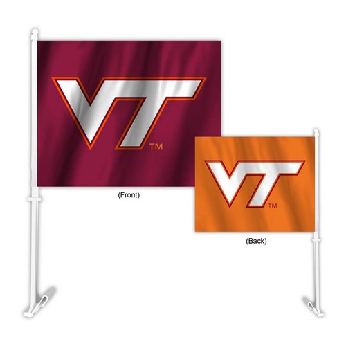 Virginia Tech Hokies Flag Car Style Home-Away Design