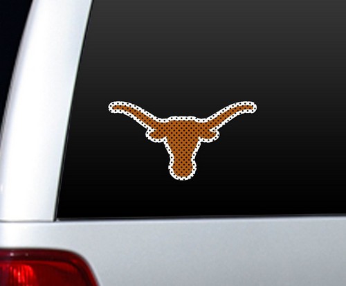 Texas Longhorns Window Film 12 Inch Die Cut