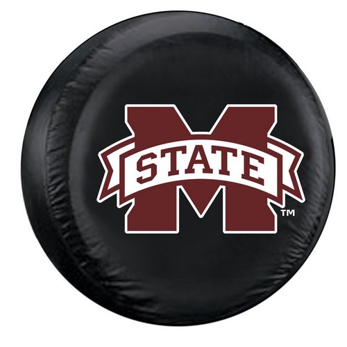 Mississippi State Bulldogs Tire Cover Large Size Black