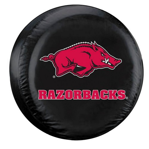 Arkansas Razorbacks Tire Cover Standard Size Black