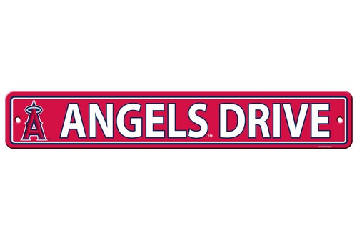 Los Angeles Angels Sign 4x24 Plastic Street Style