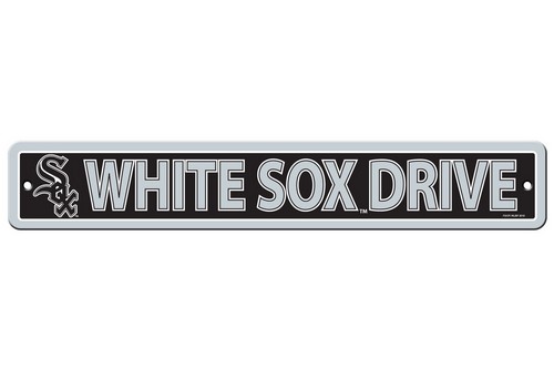 Chicago White Sox Sign 4x24 Plastic Street Style