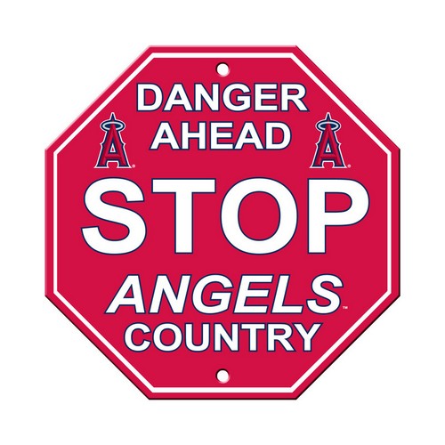 Los Angeles Angels Sign 12x12 Plastic Stop Style