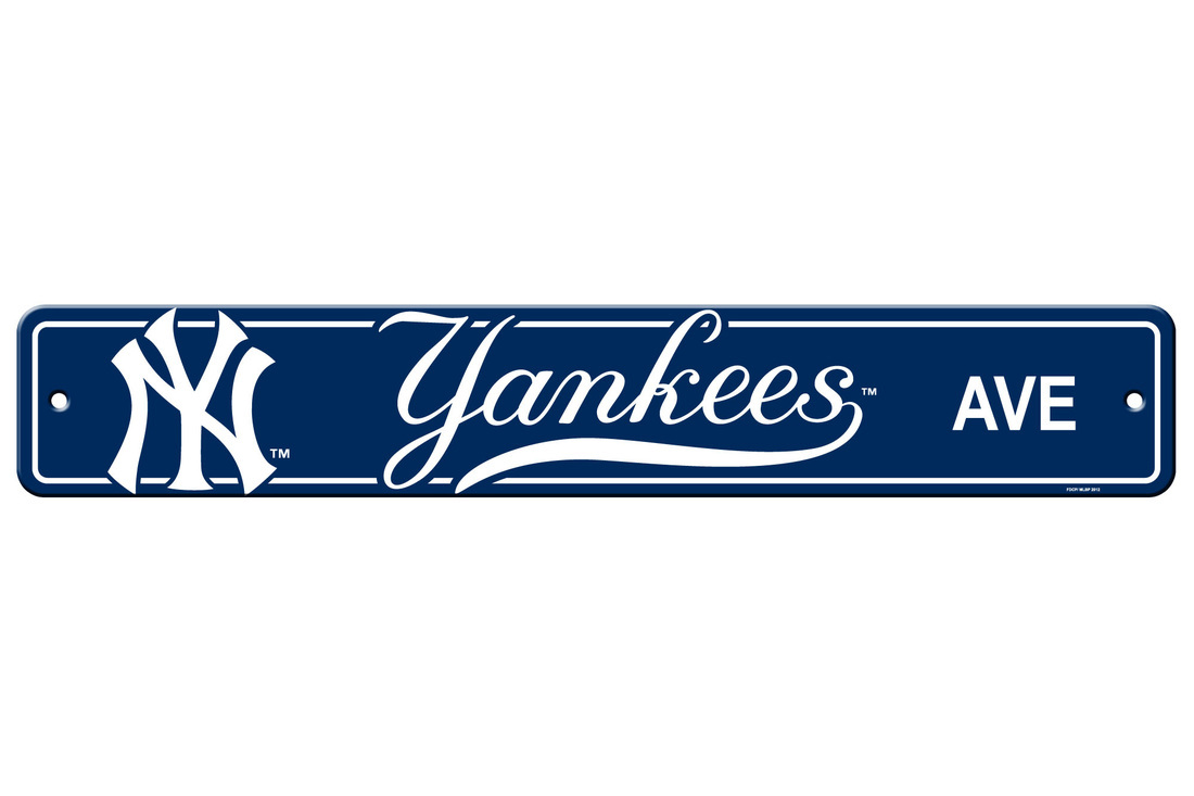 New York Yankees Sign 4x24 Plastic Street Style