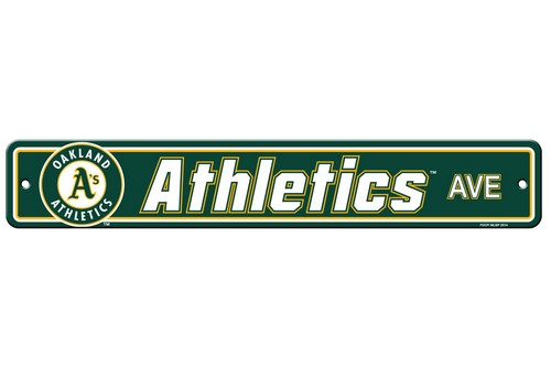 Oakland Athletics Sign 4x24 Plastic Street Style