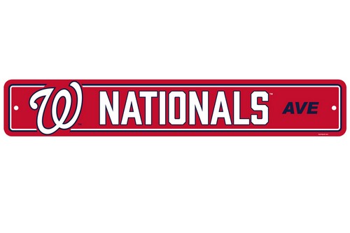 Washington Nationals Sign 4x24 Plastic Street Style