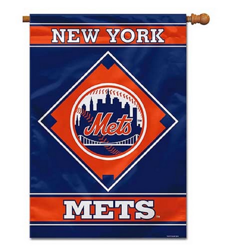 New York Mets Flag 28x40 House 1-Sided Alternate