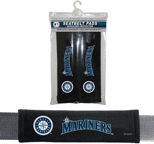 Seattle Mariners Velour Seat Belt Pads