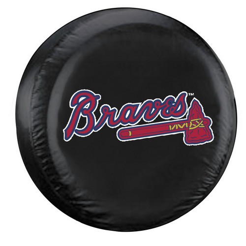 Atlanta Braves Tire Cover Large Size Black