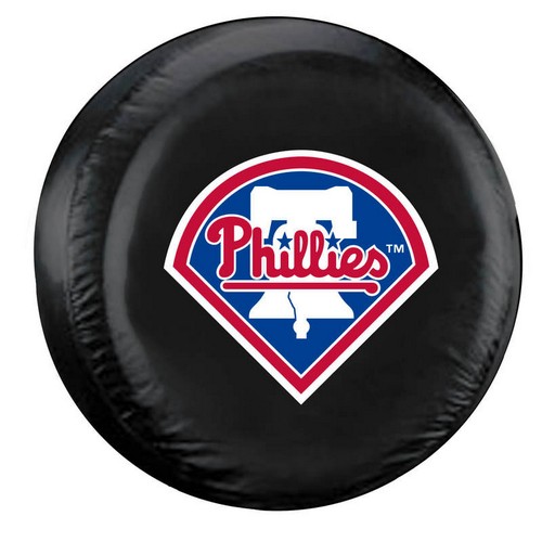 Philadelphia Phillies Tire Cover Large Size Black