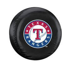 Texas Rangers Black Tire Cover - Standard Size