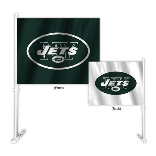 New York Jets Flag Car Style Home-Away Design