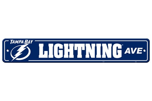 Tampa Bay Lightning Sign 4x24 Plastic Street Style