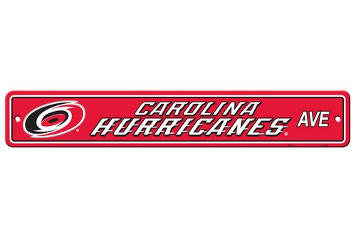 Carolina Hurricanes Sign 4x24 Plastic Street Style