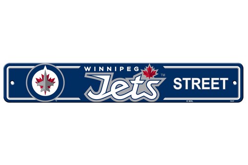 Winnipeg Jets Sign 4x24 Plastic Street Style