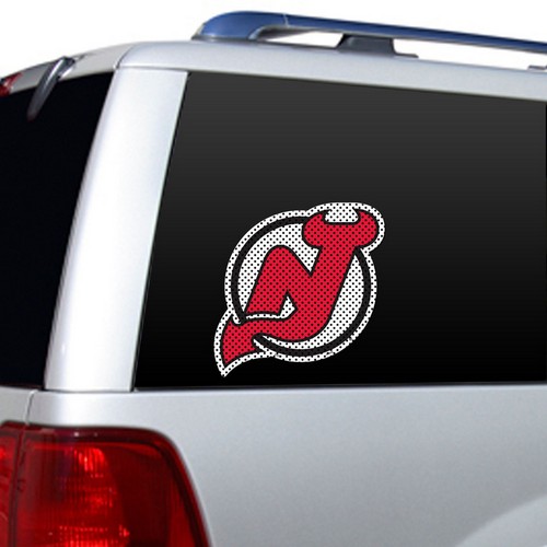 New Jersey Devils Window Film 12 Inch Die Cut