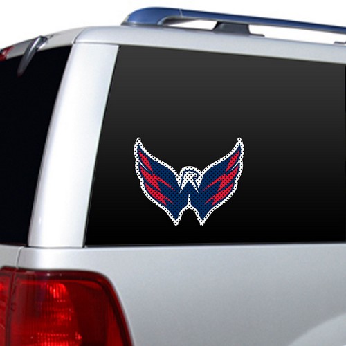 Washington Capitals Window Film 12 Inch Die Cut