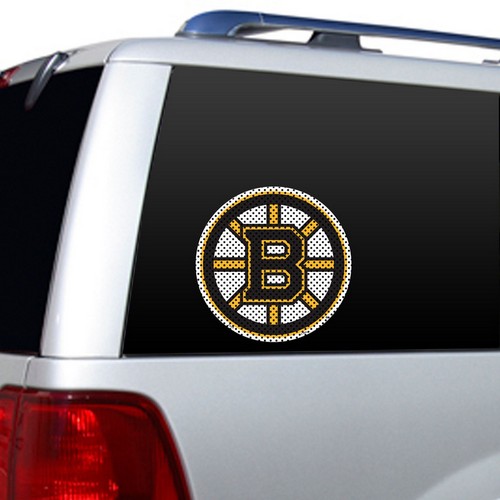 Boston Bruins Window Film 12 Inch Die Cut