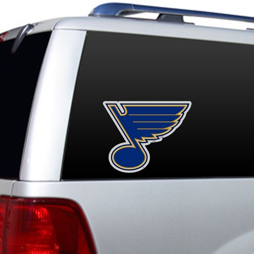 St. Louis Blues Window Film 12 Inch Die Cut