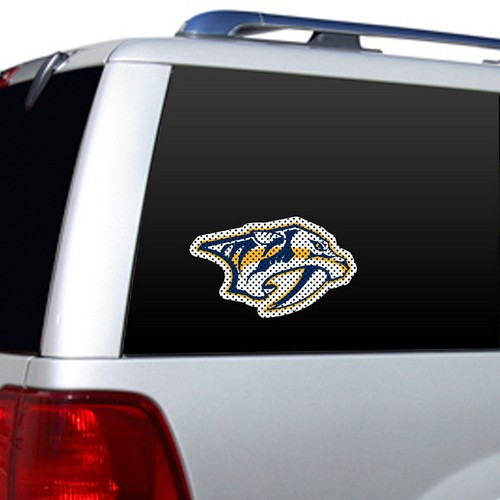 Nashville Predators Window Film 12 Inch Die Cut