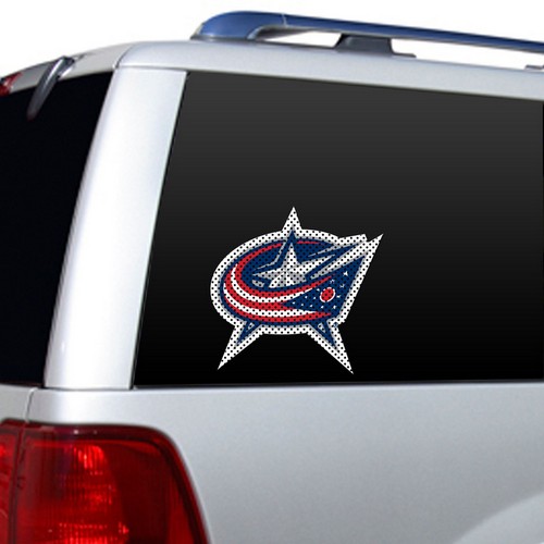 Columbus Blue Jackets Window Film 12 Inch Die Cut