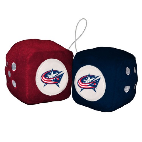 Columbus Blue Jackets Fuzzy Dice