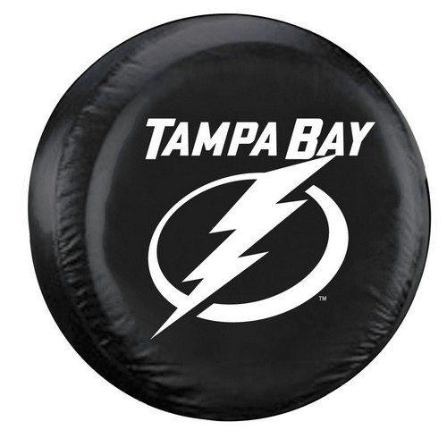 Tampa Bay Lightning Tire Cover Large Size Black