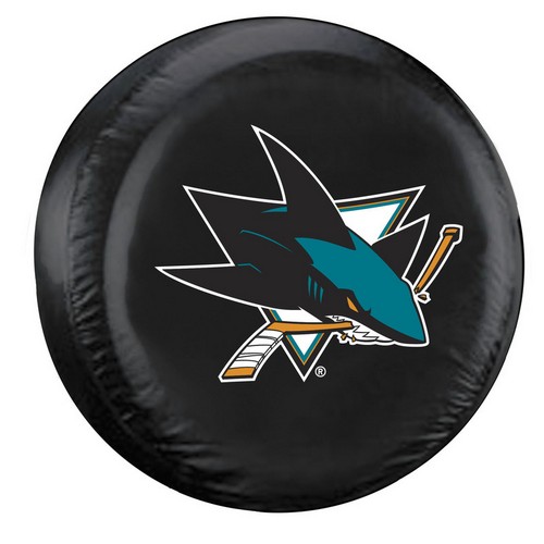 San Jose Sharks Tire Cover Large Size Black