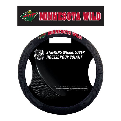 Minnesota Wild Steering Wheel Cover Mesh Style