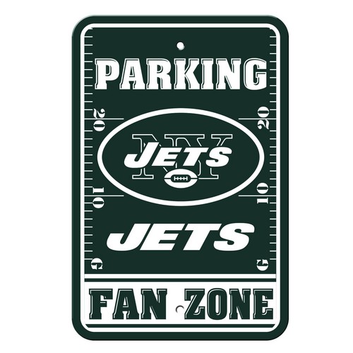 New York Jets Sign - Plastic - Fan Zone Parking - 12 in x 18 in